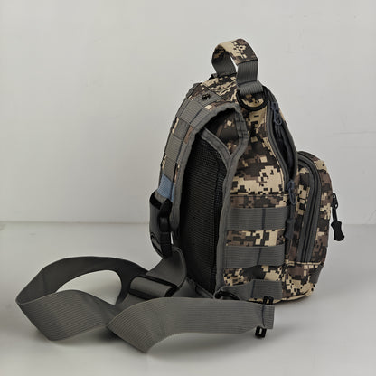 Crossbody Bag, Chest Bag, Ideal for Everyday Outdoor Use. Compact Chest Bag for Men, Perfect for Travel, Tactical Use, And Activities Like Hiking, Hunting, And Fishing