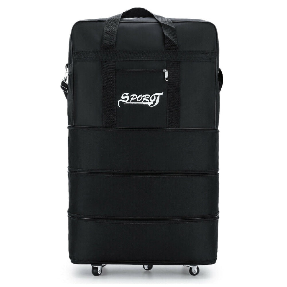 Large Expandable Wheeled Duffle Bag Foldable Rolling Travel Suitcase 32" 42"