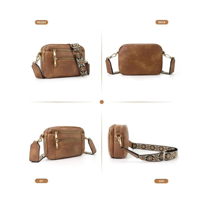 Bohemian Crossbody Purse for Women, Small Boho Style Crossbody Bags Trendy Vegan with Adjustable Shoulder Strap, Women's Shoulder Bag, Handbag, Vintage Design, Lightweight & Spacious, Perfect for Daily Use