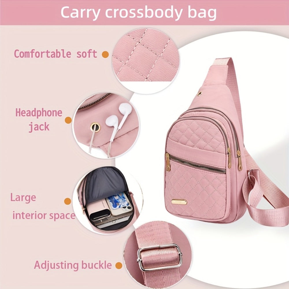 Of 3 Versatile Outdoor Bags Suitable for Travel, Including a Handbag for Women, a Crossbody Bag, a Makeup Pouch, a Beach Tote, a Storage Bag, And a Gym Bag