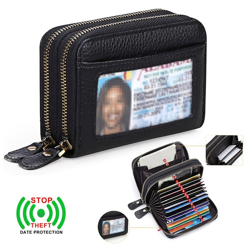 1pc, Women'S Wallet, RFID Blocking Purse, Classic Style 12-Card Slots, Coin Pockets & Cash Compartments, Elegant Gift