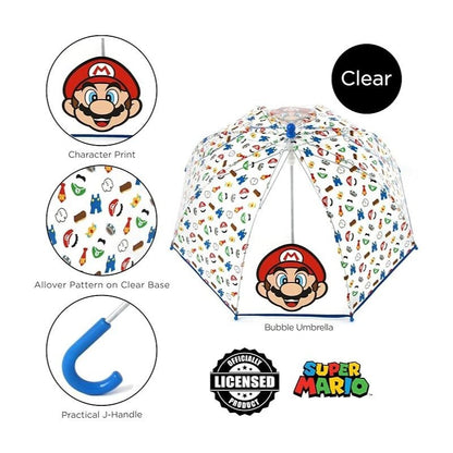 Nintendo Super Mario Kids Bubble Umrbrella