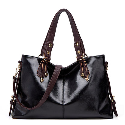 PU Elegant and Retro Women's Tote Bag, Large Capacity Women's Shoulder Bag, Smooth Fabric Crossbody Bag, High-quality Handbag, Suitable As A Gift