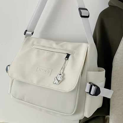 Simple 100pcs Diagonal Bag, Large-capacity Shoulder Bag for Women Commuting, Trendy Men's Diagonal Bag