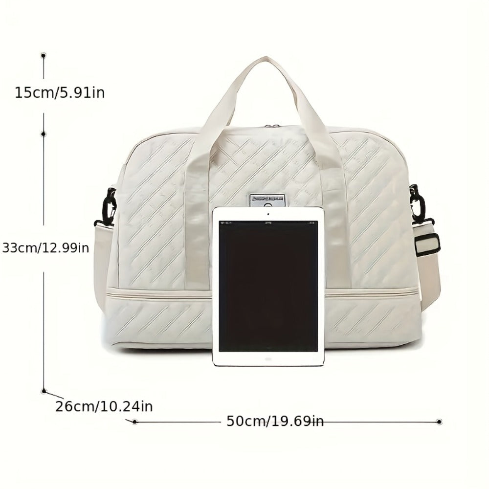 Two-piece Handbag Set, Large Capacity, Wear-resistant And Durable, Suitable for Home Travel, Business Trips, Short Trips; Includes Two-piece Luggage Bags, Carry-on, Lightweight, Foldable Luggage Combination.