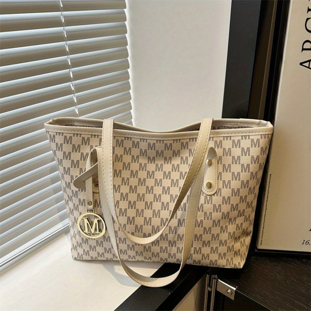 Tote Bag for Women – Large Capacity, Checkered Large Capacity Retro Plaid | Bag Vero – detail view 30