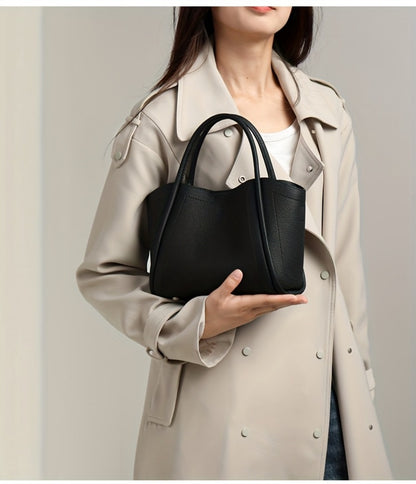 Crossbody Bag for Women – Cowhide Leather Basket Luxury Niche | Bag Vero – detail view 25