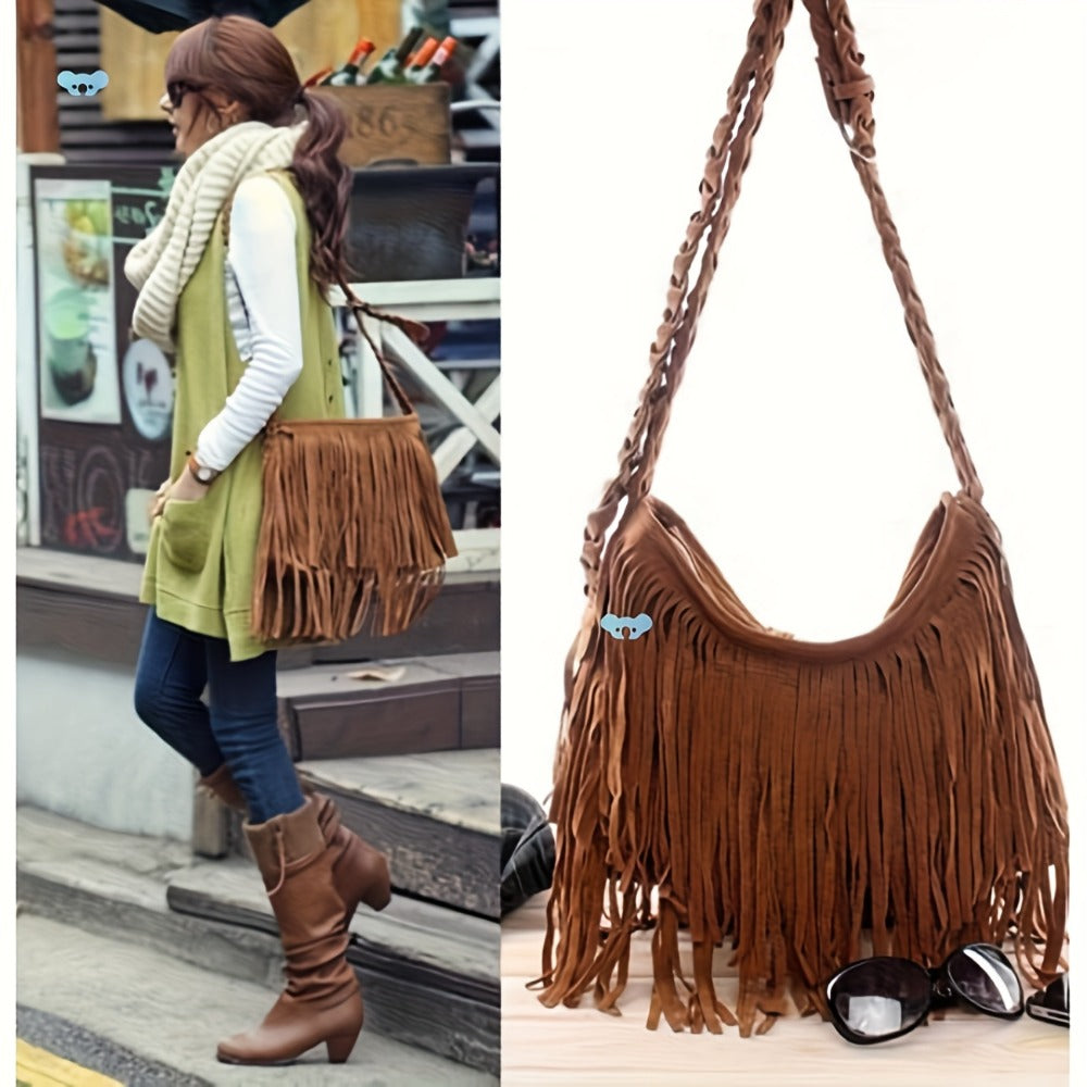 [Western-style Jewelry Set] 10pcs Western-style Jewelry Gift Set for Women | Hat, Fringed Crossbody Bag, Single-shoulder Bag, Wallet, Turquoise Imitation Necklace, Bracelet And Earrings - Suitable for Daily Vacation And Travel
