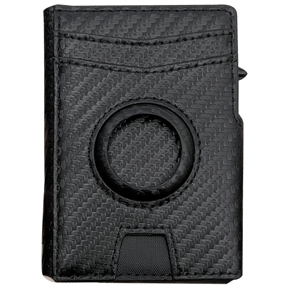 Men'S Slim Bifold Wallet - Genuine Leather RFID Blocking Wallet with Credit Card Slots, Bill Compartment & ID Window (Black), Minimalist Design, Ideal Gift for Father'S Day & Thanksgiving