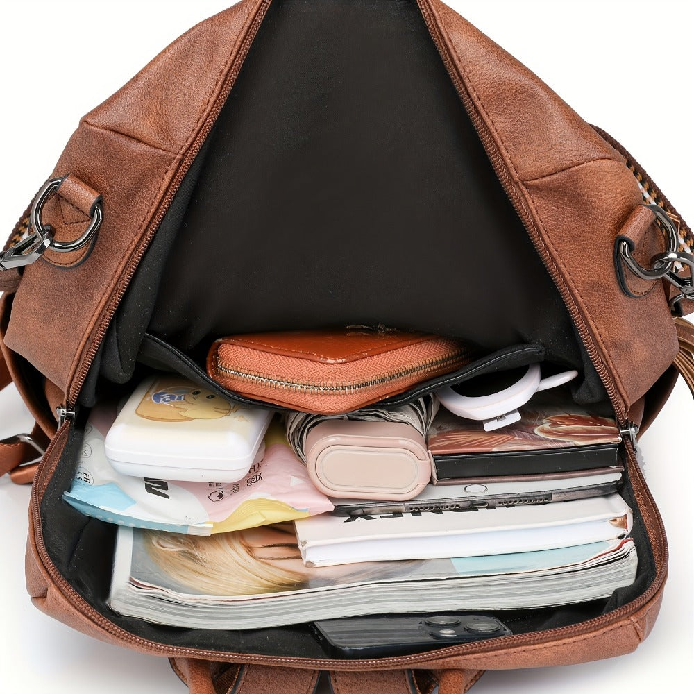 Backpack for Women – Polyester, Large Capacity, Convertible, for Travel | Bag Vero – detail view 12