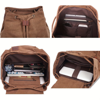 Travel Backpack – Canvas, Lightweight, Multi-Pocket, for Travel & Work | Bag Vero – detail view 13
