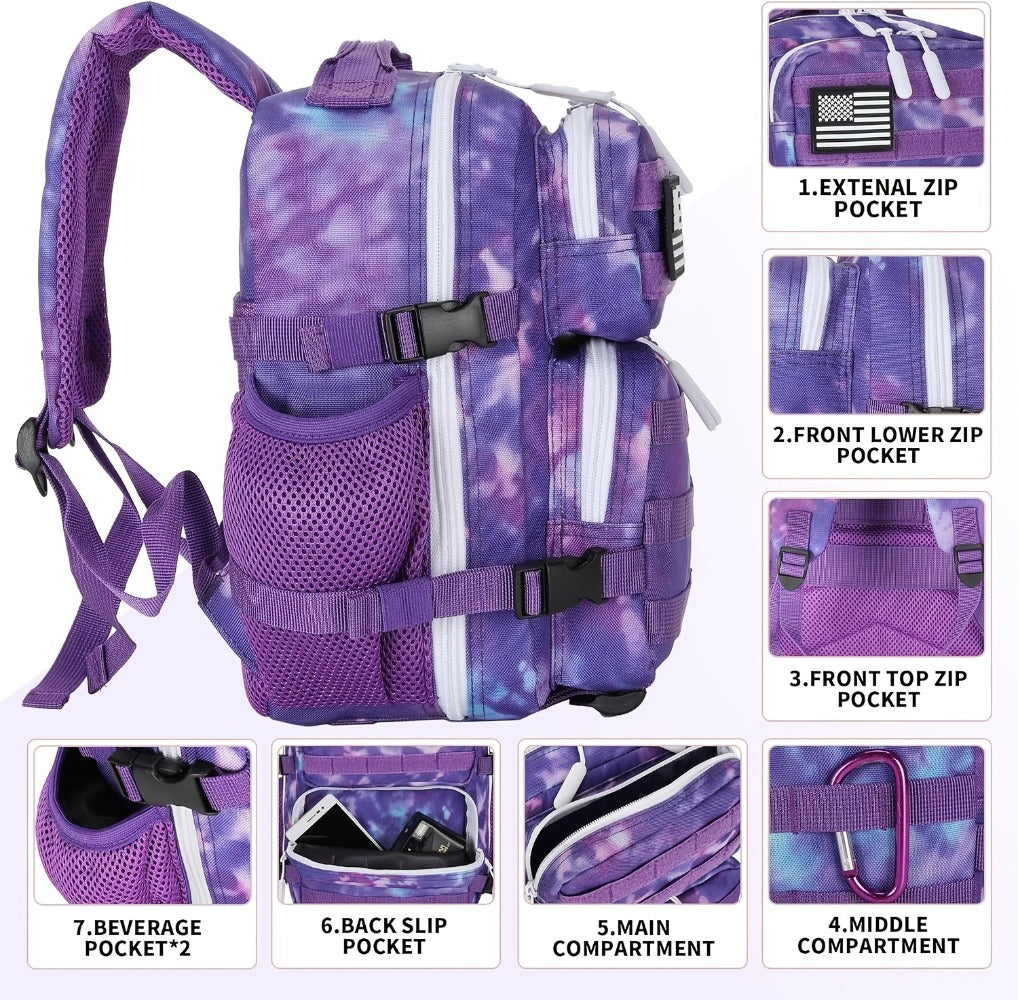 2.38gal Mini Hiking Backpack Daily Use Backpack Fitness Backpack Cycling Backpack Daypack Travel Sports for Camping Hiking Outdoor Sports for Birthdays Gift, Mochila, School Backpacks, Travel Back to School Christmas, Halloween Gift