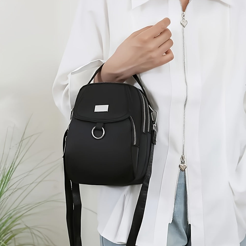 1/1pc Unisex Fashion Oxford Messenger Bags, Solid Color Casual Shoulder Crossbody Bags with Zipper Closure, Suitable for Outing And Daily Use, Best Gift