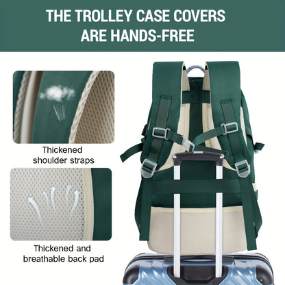 Chic Travel Backpack Suitable for Both Genders - Ideal for Work Commutes And Leisure Journeys, Featuring a USB Charging Port for Convenient Use While Traveling