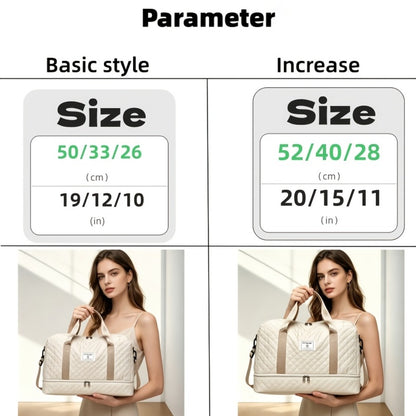 Fashionable Travel Bag, Large-Capacity Practical Handbag, Made of Durable And Wear-Resistant Fabric, Suitable for Travel And Gym, Stylish, Versatile, Lightweight, And Easy to Store