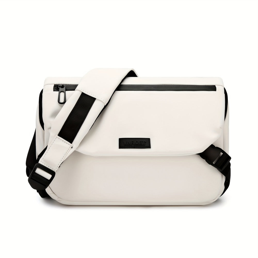 Fashionable Large-Capacity Men'S Crossbody Bag, Casual And Lightweight, Retro Single-Shoulder Bag with Multiple Compartments, Business Document Bag, Easy And Versatile, High-End Style Men'S Bag, Mailbag