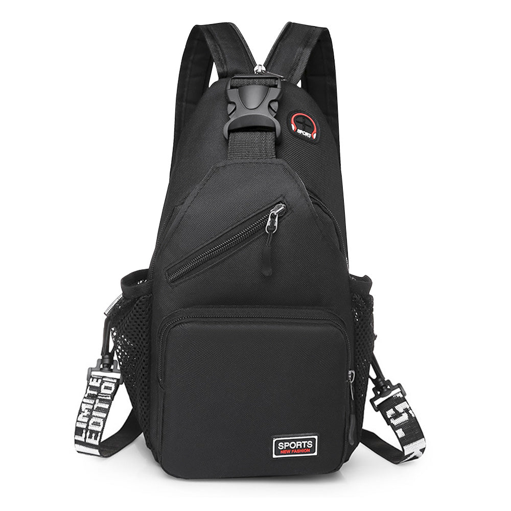 Men's Lightweight Nylon Sling Bag - Adjustable Crossbody & Chest Pack with Secure Zipper Closure, Compact Travel Bag for Camping, Hiking, Business - Hands-Free Shoulder Bag for Everyday & Outdoor Adventures, Backpacking Gear, Hiking Accessories, Sleek Des