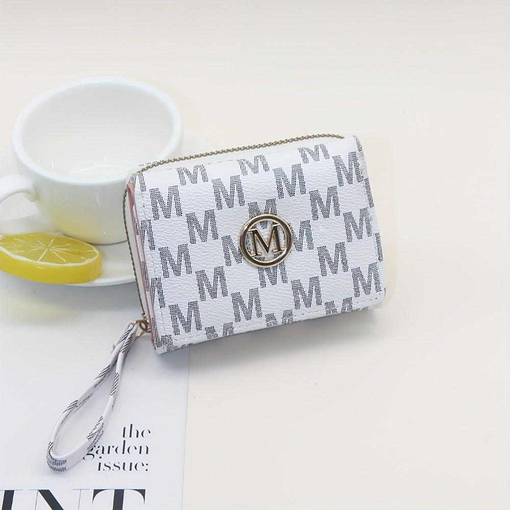 Women's Wallet – for Everyday Use, Designer Letter Print Trifold Fashionable | Bag Vero – alternate view