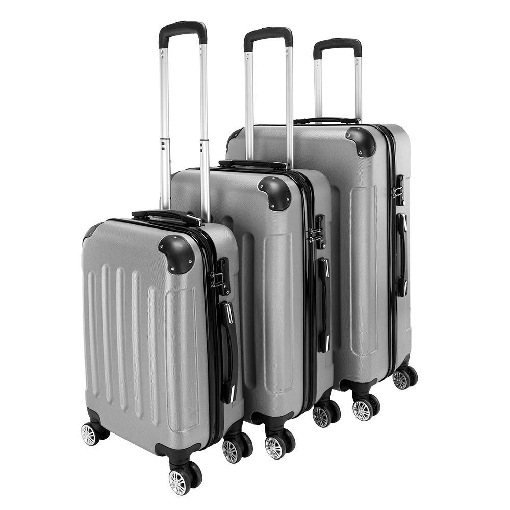 3-in-1 Portable ABS Trolley Case luggage 20" / 24" / 28" Purple