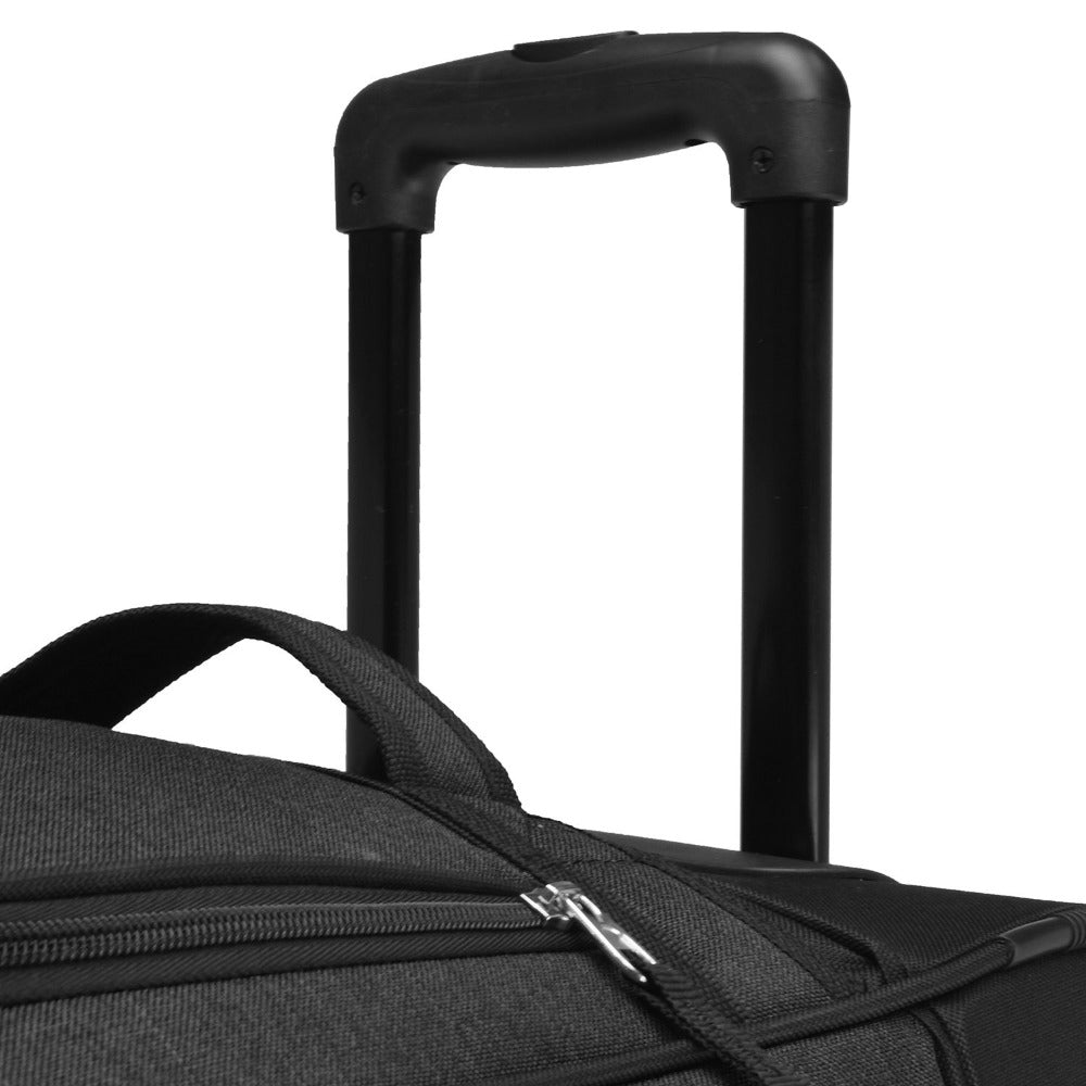 Pacific Gear Keystone 30" Polyester Upright Rolling Duffel Bag | Large Capacity, Lightweight, Retractable Handle & Recessed Wheels | Navy, Bright Red, Black, Grey, Purple, Olive - for Sports, Long Trips, & Camping