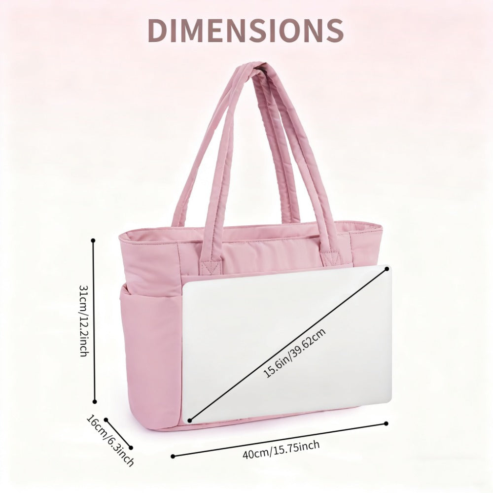 Laptop Bag – 10 Colors, Quilted, Trolley Sleeve, for Travel & Work | Bag Vero – detail view 10