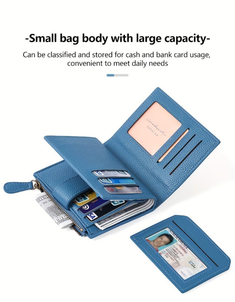 Women's Wallet – RFID Blocking, Compact, for Everyday Use | Bag Vero – detail view 9