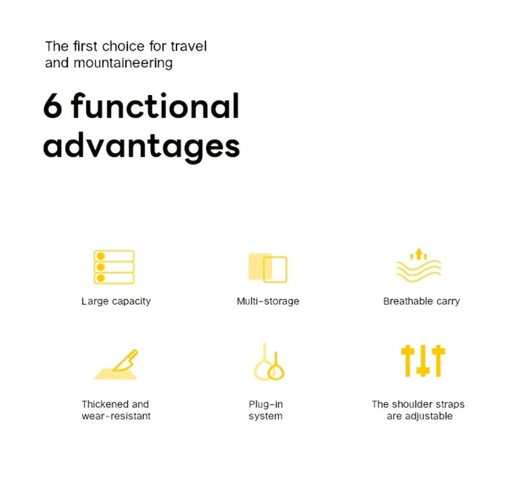Travel Backpack – 60L, Large Capacity, Waterproof, for Travel & Work | Bag Vero – detail view 29