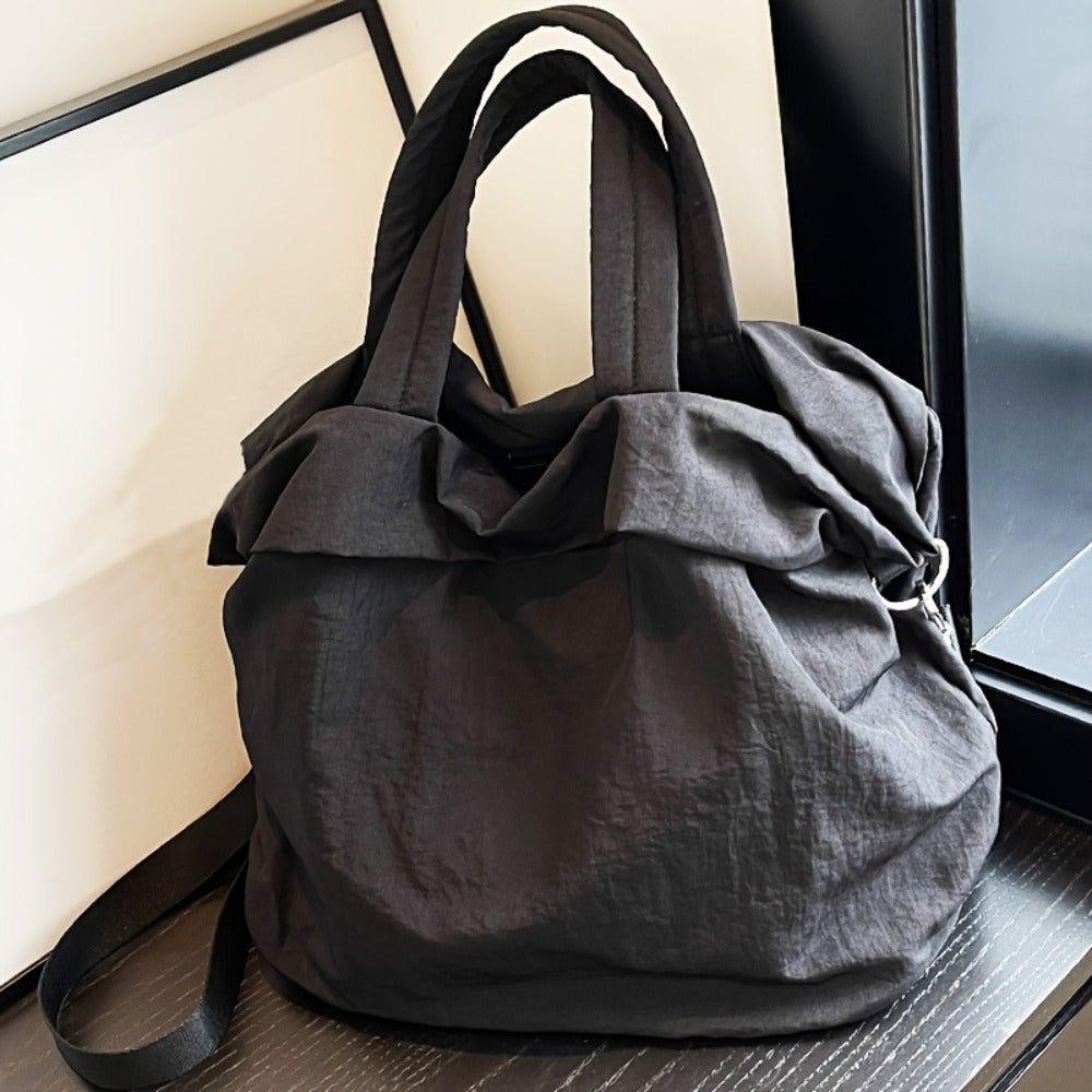 [Stylish Casual Nylon Bag] Stylish Casual Nylon Bag Lightweight Large-Capacity Nylon Shoulder Bag - Women's Stylish Casual Crossbody Bag for College And High School Students - Everyday Commuting Tote Bag