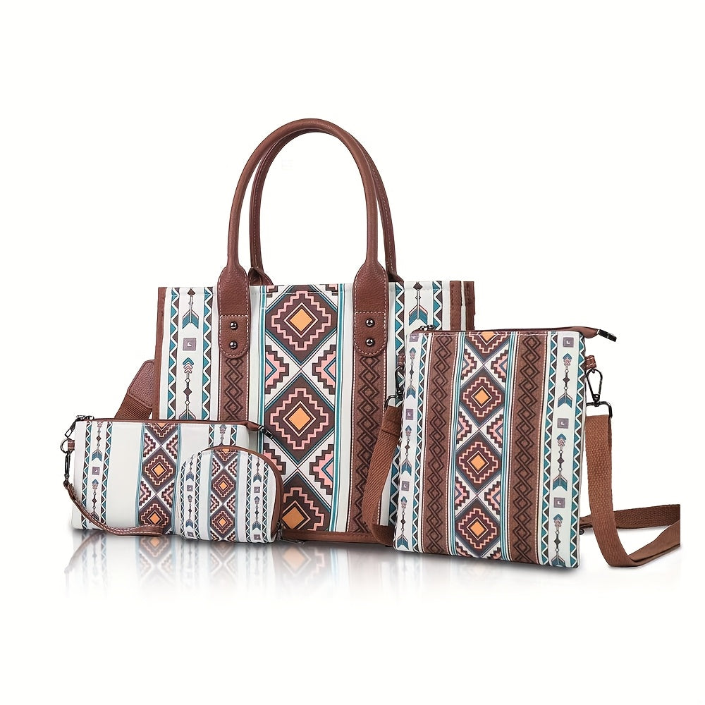 Tote Bag for Women – 4 Piece, Canvas, Large Capacity | Bag Vero – detail view 10