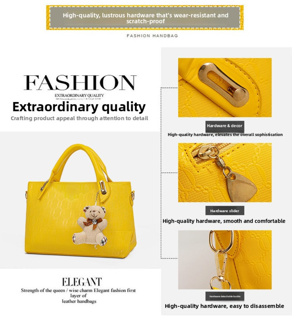 2025 New Trendy Leisure Four-Piece Set for Mothers And, Women'S Single-Shoulder Crossbody Handbag