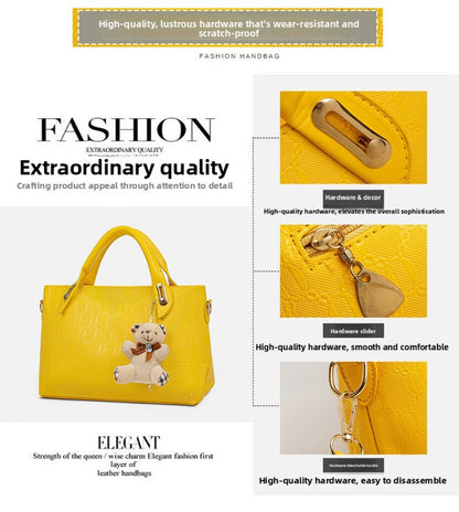 2025 New Trendy Leisure Four-Piece Set for Mothers And, Women'S Single-Shoulder Crossbody Handbag