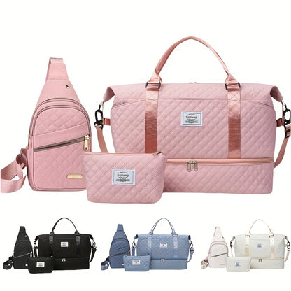 Of 3 Versatile Outdoor Bags Suitable for Travel, Including a Handbag for Women, a Crossbody Bag, a Makeup Pouch, a Beach Tote, a Storage Bag, And a Gym Bag