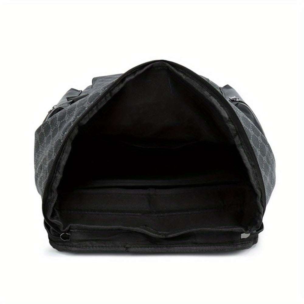 Trendy Backpack: Spacious And Lightweight Unisex Design | Fashionable PU Material with Various Pockets, Adjustable Straps, Tablet Holder & Mesh Base for Travel, Education, And Outdoor Use, Safe Zipper Fastening, For Teenager, For Teenager