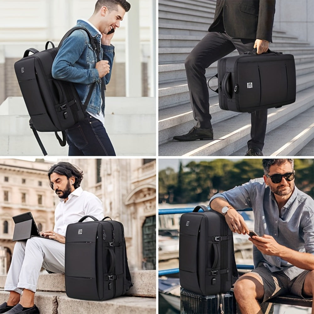 UKEIN Bagsure Carry On Backpack, 10.57gal Flight Approved Travel Backpack for Men Women, Expandable High Quality 17Inch Laptop Backpack, Casual Daypack Luggage Suitcase Backpack for Business Weekend Hiking