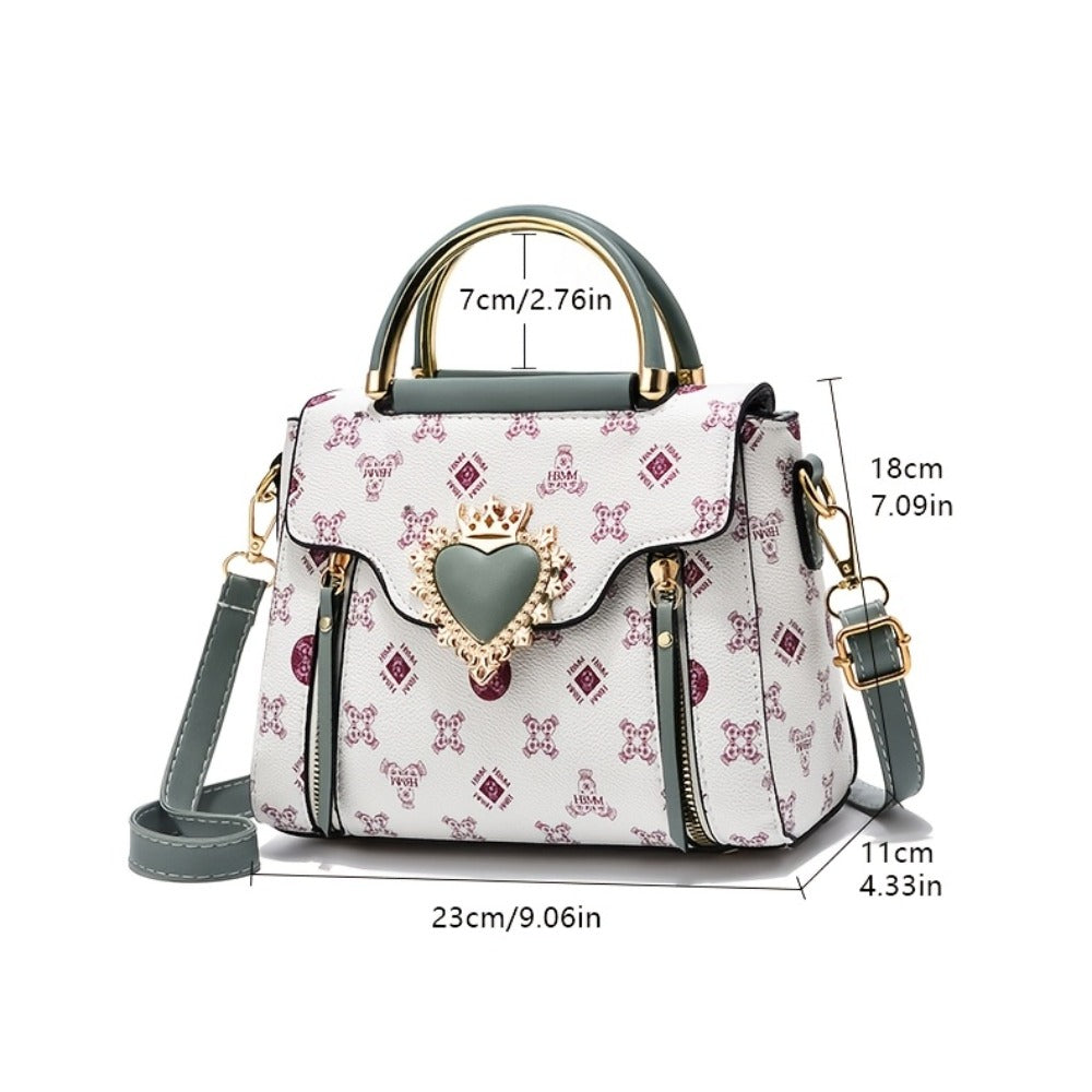 Mini Heart-shaped Women's Bag Shoulder Bag, Simple And Stylish Handbag Messenger Bag