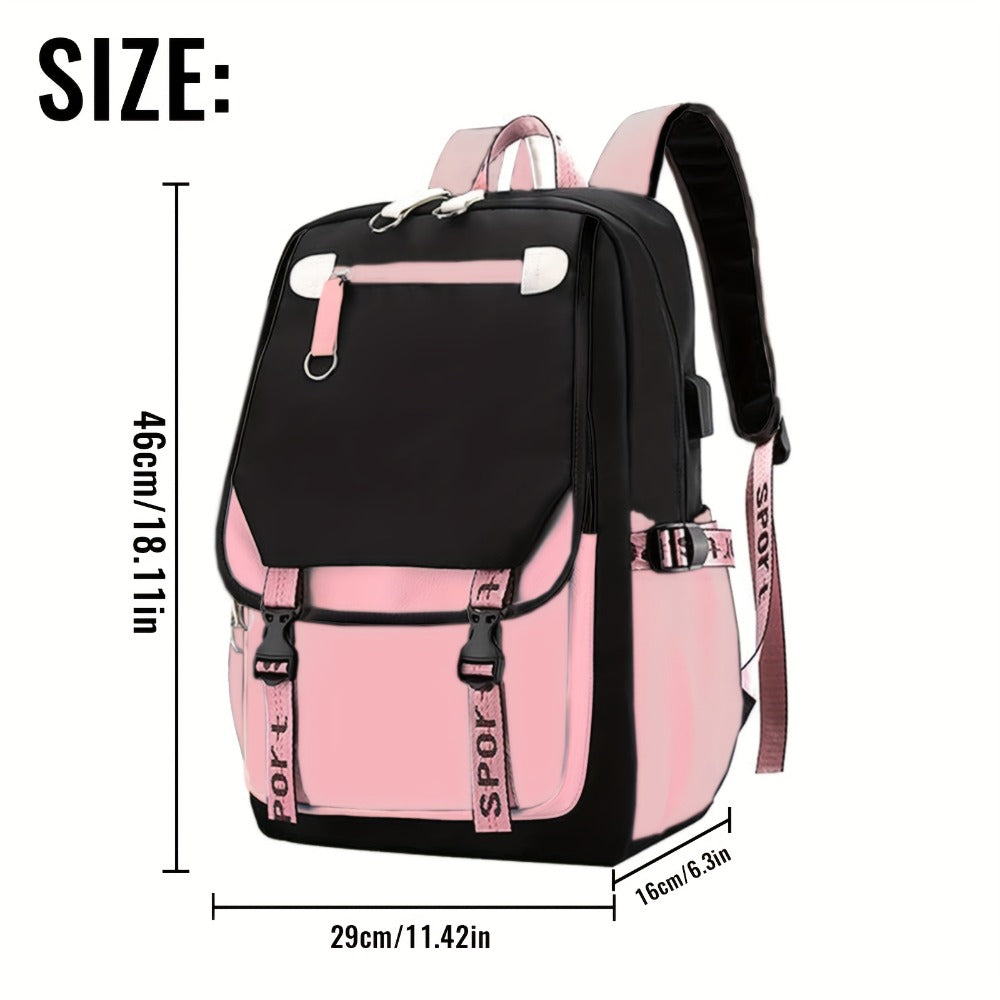[Authorized] Sanrio Christmas Gifts Hello Kitty Backpack with Plush Pendant Cute Backpack Multi-compartment Kawaii Casual Daypack, Ita Bag Kawaii Backpack Durable Grunge Y2K Daypack Casual Backpacks for Saniro Fans