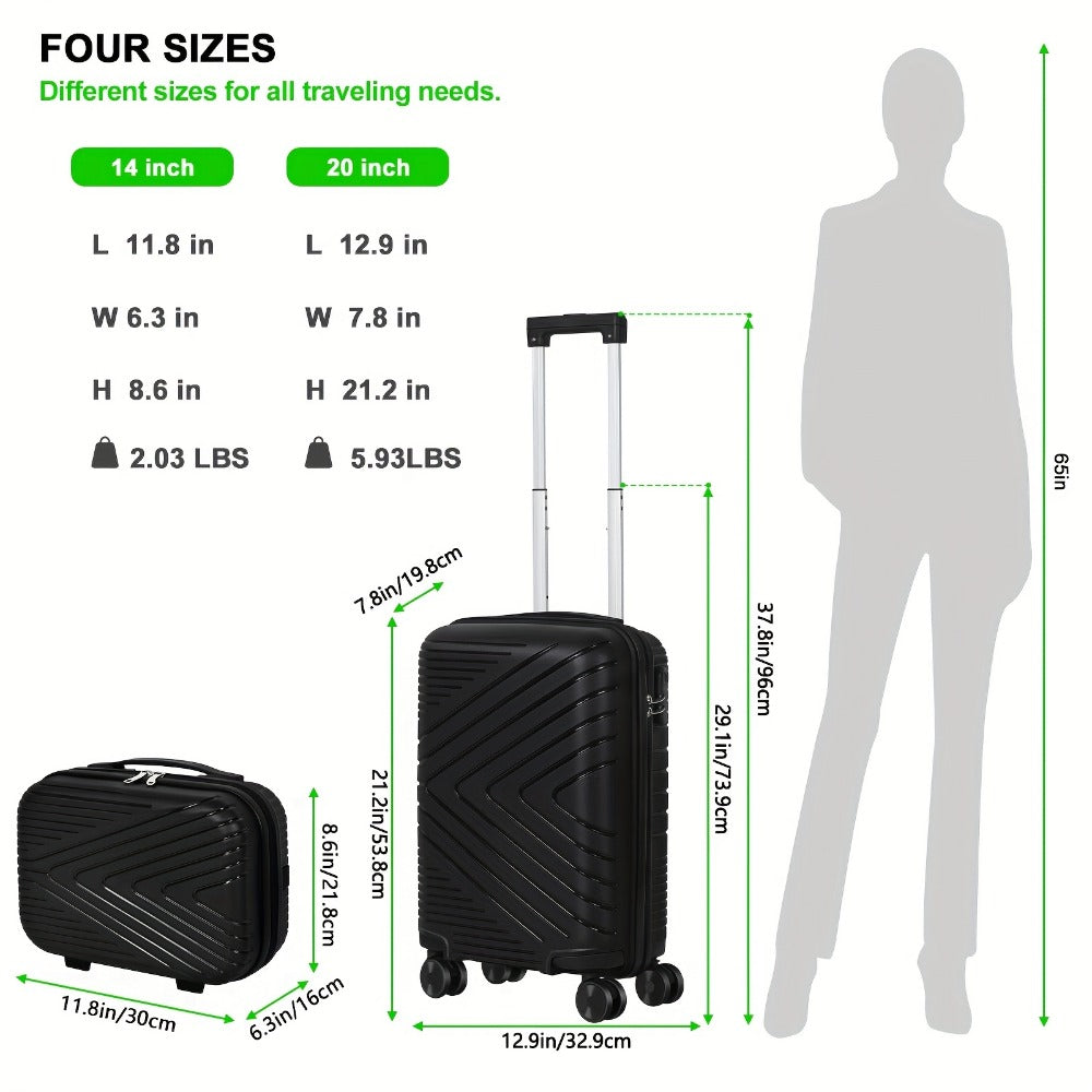 Luggage Set – 2 Piece, 20 Inch, 14 Inch, Spinner Wheels | Bag Vero – detail view 30