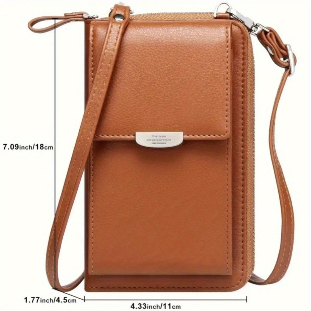 [Stylish Crossbody Bag] Stylish Soft Crossbody Phone Bag - Van Gogh Starry Sky Pattern, Compact One-Shoulder Design with Adjustable Strap, Zippered Coin Pocket And Card Slots - Everyday Accessory, Dailygift for Her, Minimalist Crossbody, Phone Purse