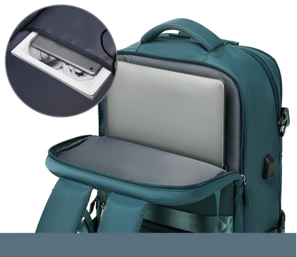 1pc Carry-On Backpack, a Spacious Travel Bag Suitable for Both Men And Women, Approved by Airlines, Ideal for Hiking And Business Use As a Laptop Daypack