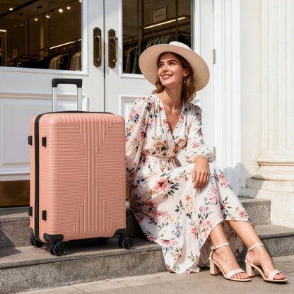 20/24/28 Inch Luggage with Smooth Spinner Wheels, Hard Shell PP Suitcase, Lightweight Travel Luggage, Carry-On, Airline Approved, Lightweight, Smooth Spinner Wheels, Hard Shell, Travel Luggage, Suitcase