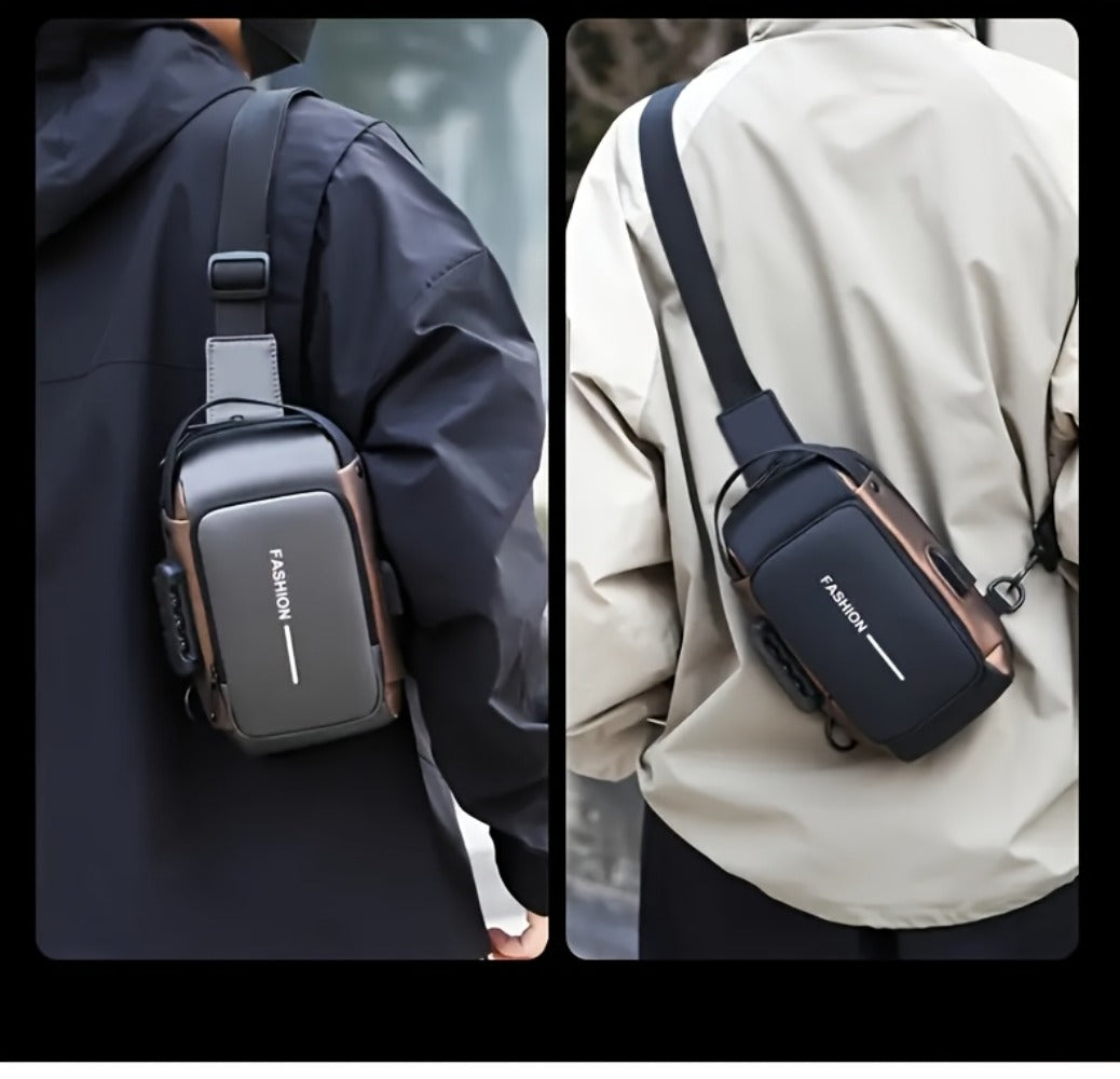 New Unisex Chest Bag - Fashionable Business Waist Bag, Suitable for Daily Commuting, Sports And Fitness, Lightweight And Large Capacity Multi Pocket Shoulder Bag, Perfect Valentine's Day Gift, Fitness Accessories, Modern Accessories