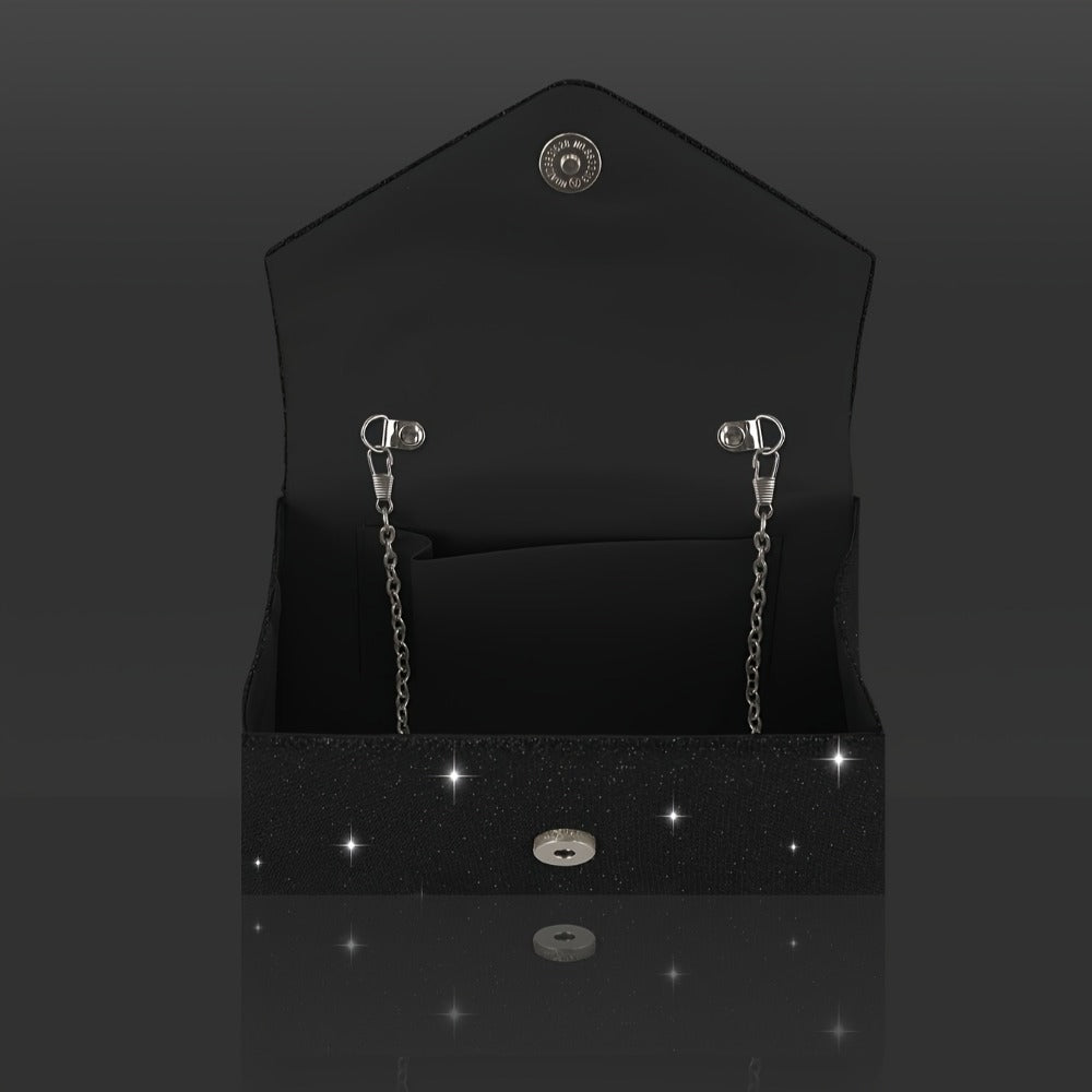 Women's Wallet – Sequin Clutch Rhinestone Jewelry Set | Bag Vero – detail view 13