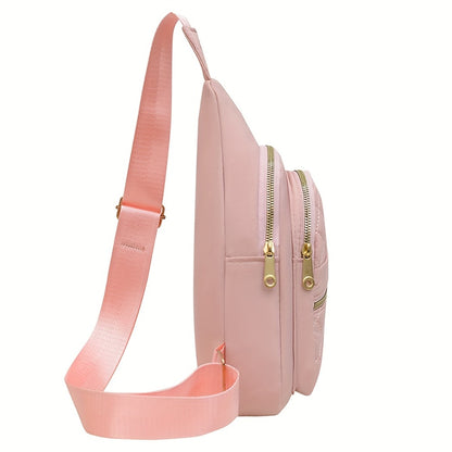 Multi Layer Women'S Single Shoulder Bag Outdoor Leisure Crossbody Bag Chest Bag 6 Color