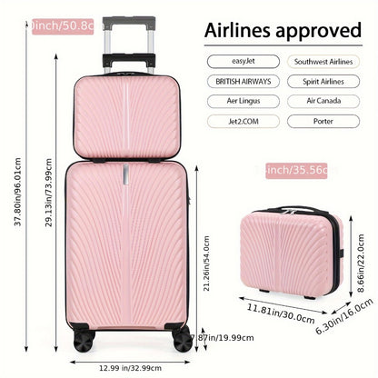 Luggage Set – 2-Piece, 20 Inch, Hardshell, for Travel & Work | Bag Vero – detail view 21