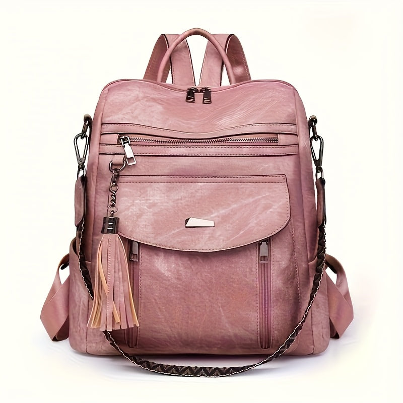 Spring 2025 Wind Style PU Women's Bags, Multifunctional Women's Backpacks.