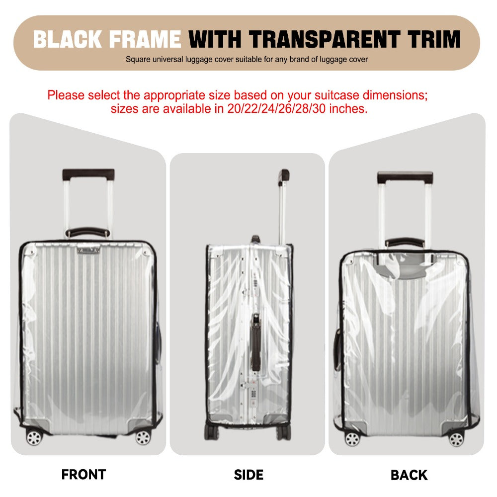 Carry On Luggage – 3 Pack, 28 Inch, PVC, Clear | Bag Vero – detail view 10