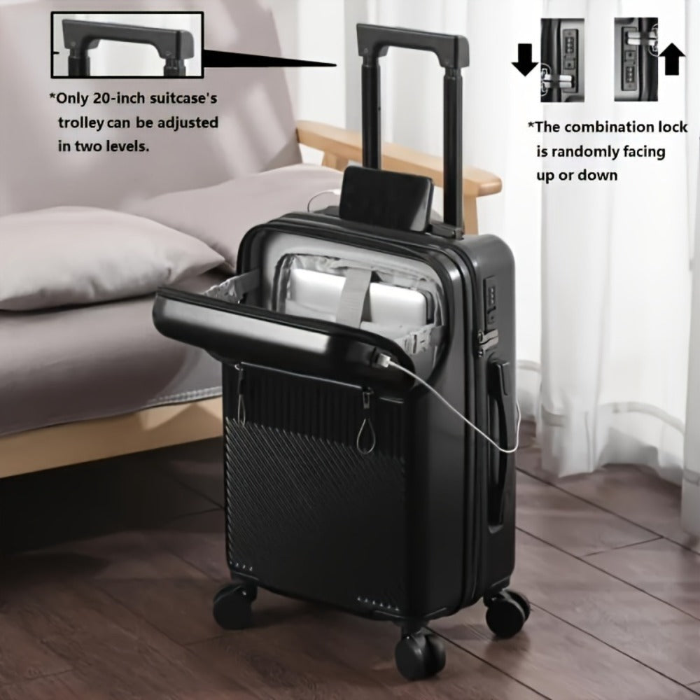20 Inch Luggage, Big Capacity Travel Function Boarding Case, Luggage with Password Lock, Suitable for Daily Use As a Neutral Bag Big Capacity Suitcase