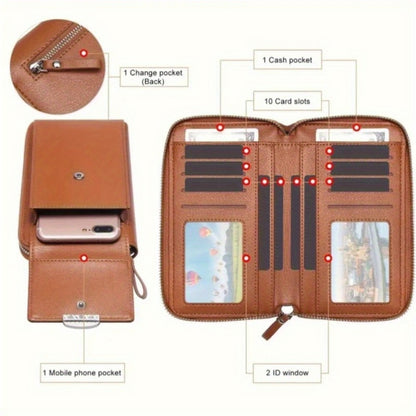Women's Wallet – PU Leather, Adjustable Strap | Bag Vero – detail view 3
