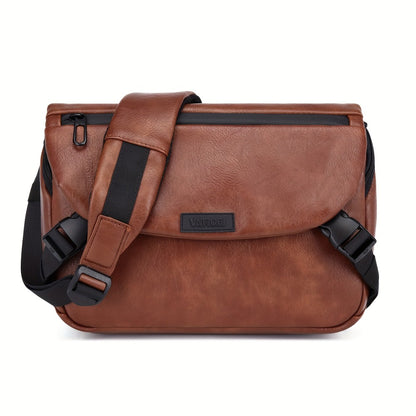 Fashionable Large-Capacity Men'S Crossbody Bag, Casual And Lightweight, Retro Single-Shoulder Bag with Multiple Compartments, Business Document Bag, Easy And Versatile, High-End Style Men'S Bag, Mailbag