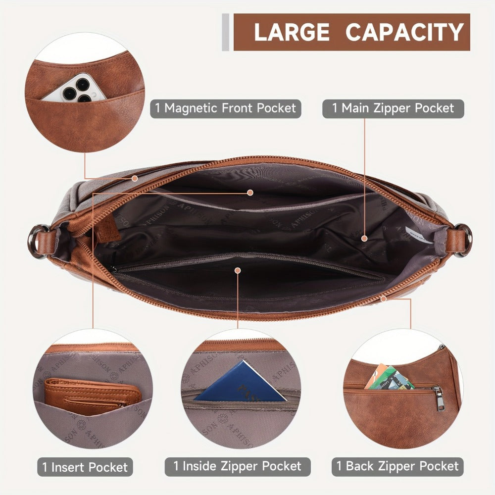 Crossbody Bag for Women – 7 Colors, PU Leather, Adjustable Strap | Bag Vero – detail view 13